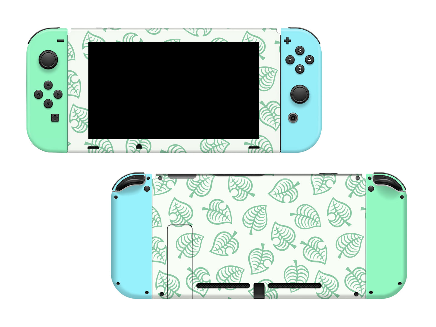 AC Leaf Green Full Wrap Vinyl Skin for Nintendo Switch