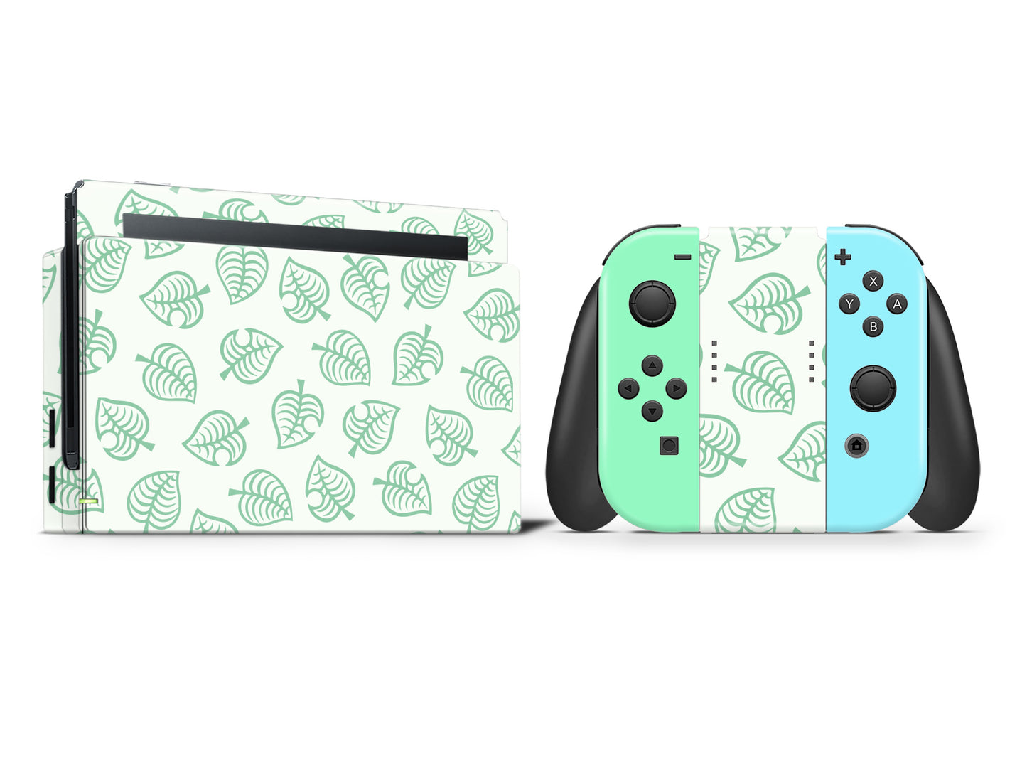 AC Leaf Green Full Wrap Vinyl Skin for Nintendo Switch