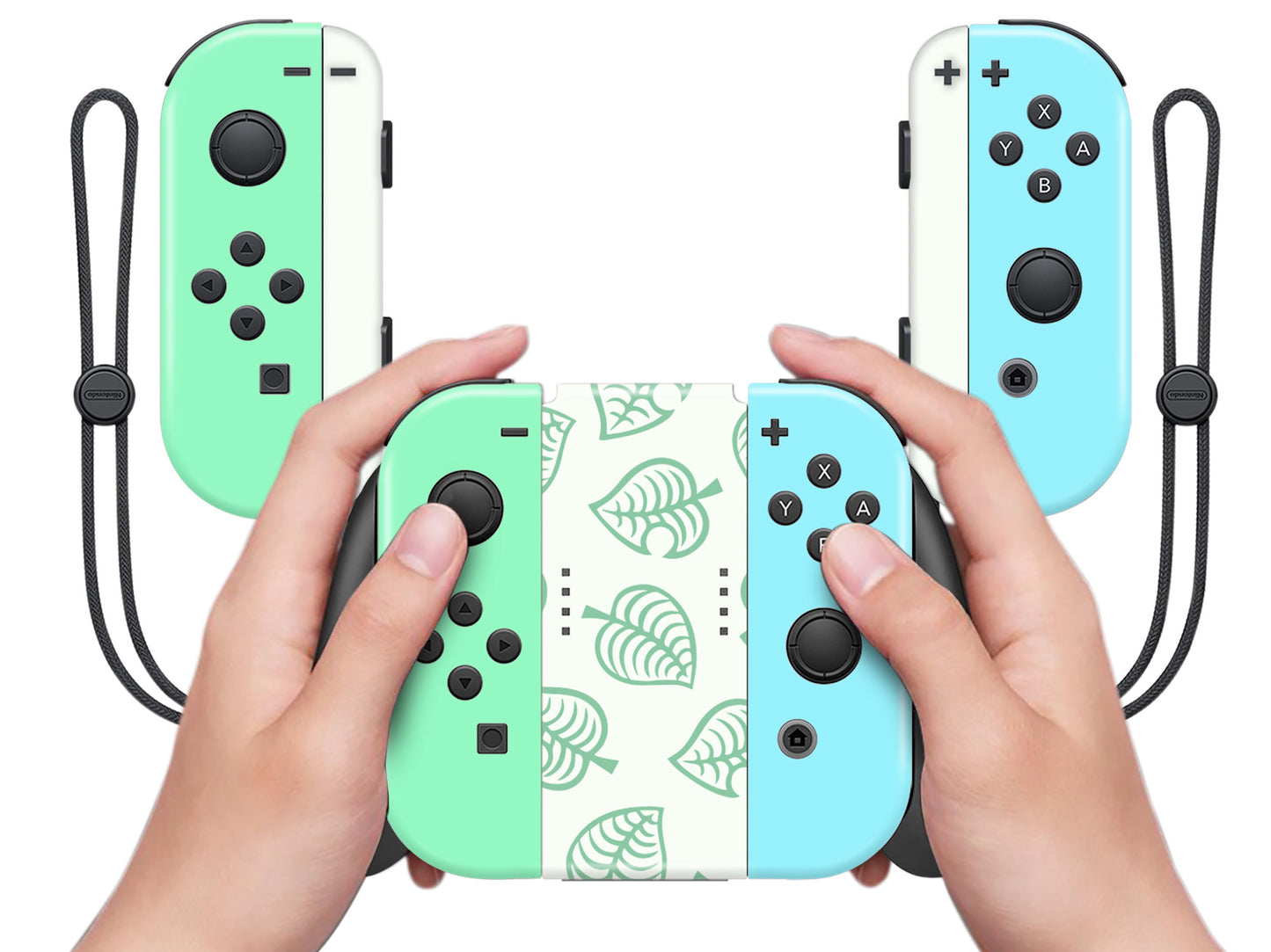 AC Leaf Green Full Wrap Vinyl Skin for Nintendo Switch