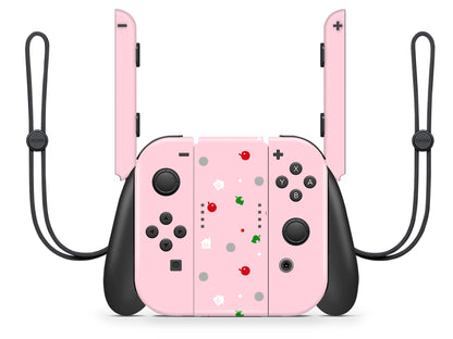 AC Leaf Pastel Pink Full Wrap Vinyl Skin for Nintendo Switch