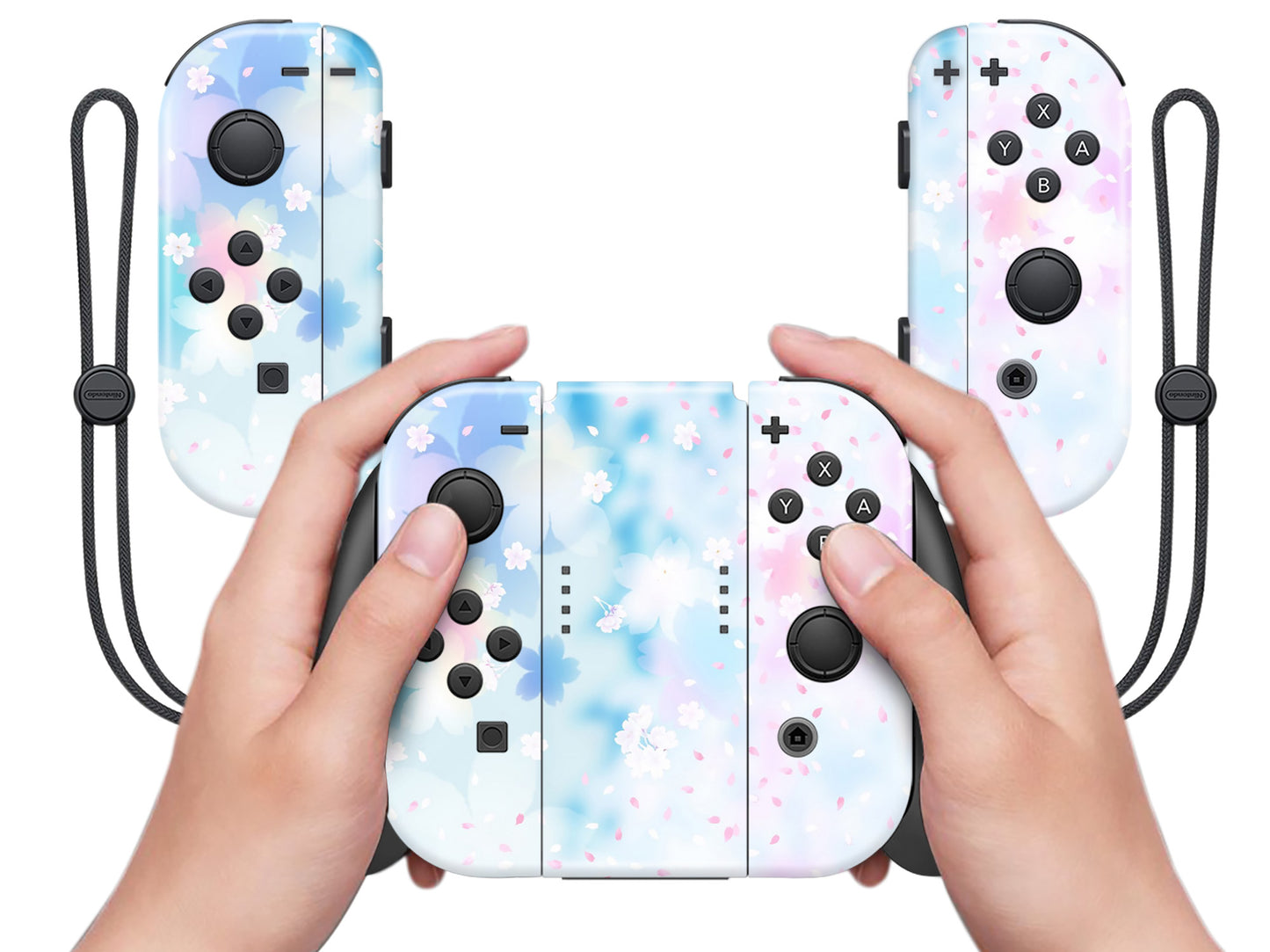 Floral Paint Full Wrap Vinyl Skin for Nintendo Switch