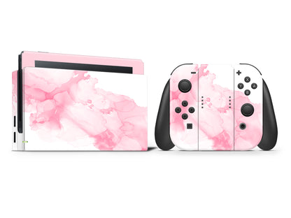 Ink Art Pastel Pink 3M Vinyl Skin/Wrap for Nintendo Switch