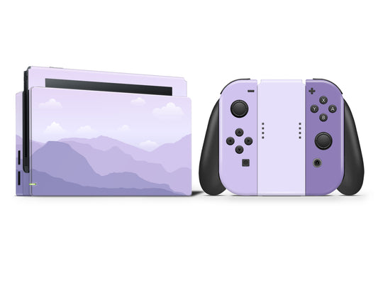 Misty Mountain Violet Printed Vinyl Skin 3M Premium Vinyl Full Wrap For Nintendo Switch/Oled