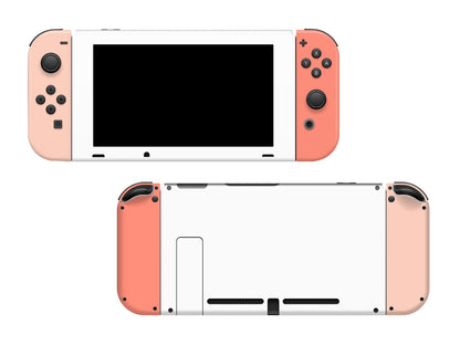 Pastel Orange and White 3M Vinyl Skin/Wrap for Nintendo Switch/Oled