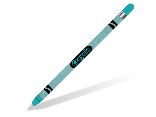 Crayon Pastel Teal Apple Pencil Skin