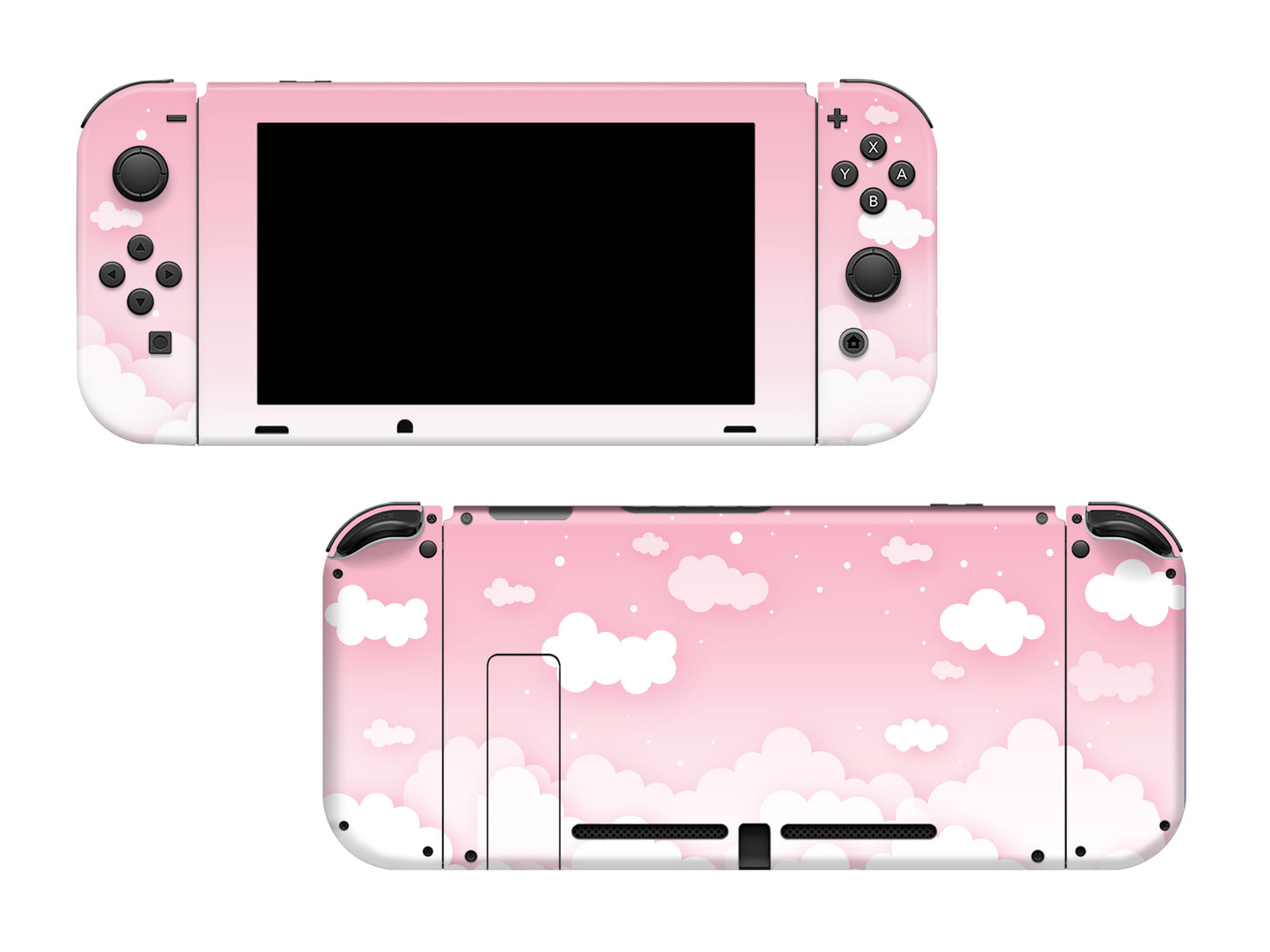 Pastel pink sky clouds 3M Vinyl Skin/Wrap for Nintendo Switch