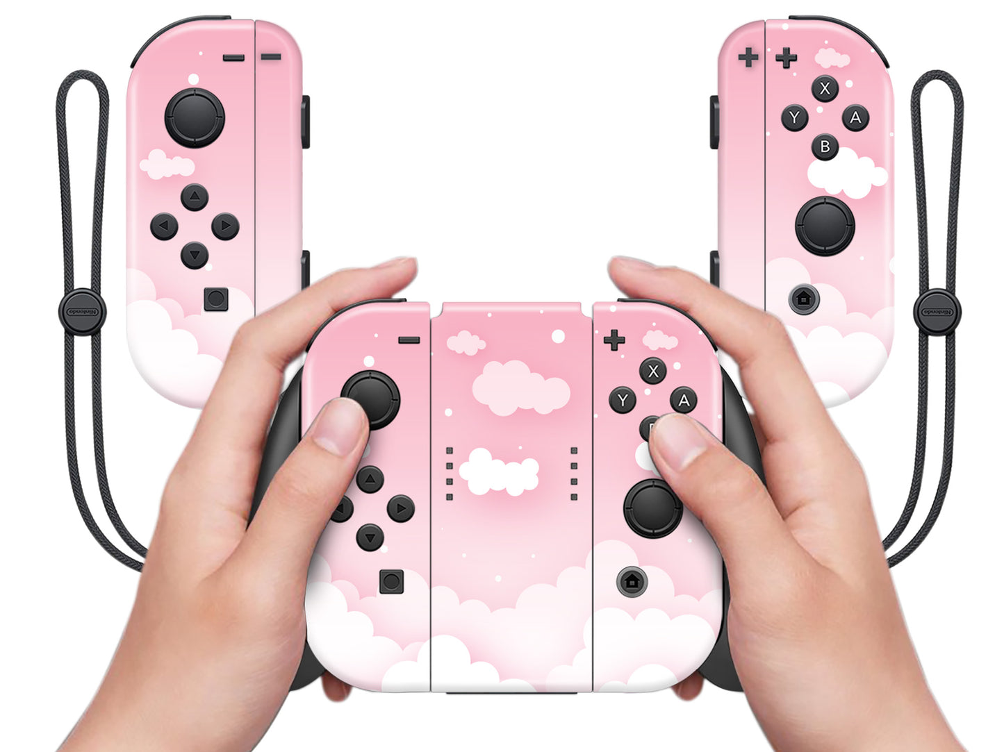 Pastel pink sky clouds 3M Vinyl Skin/Wrap for Nintendo Switch