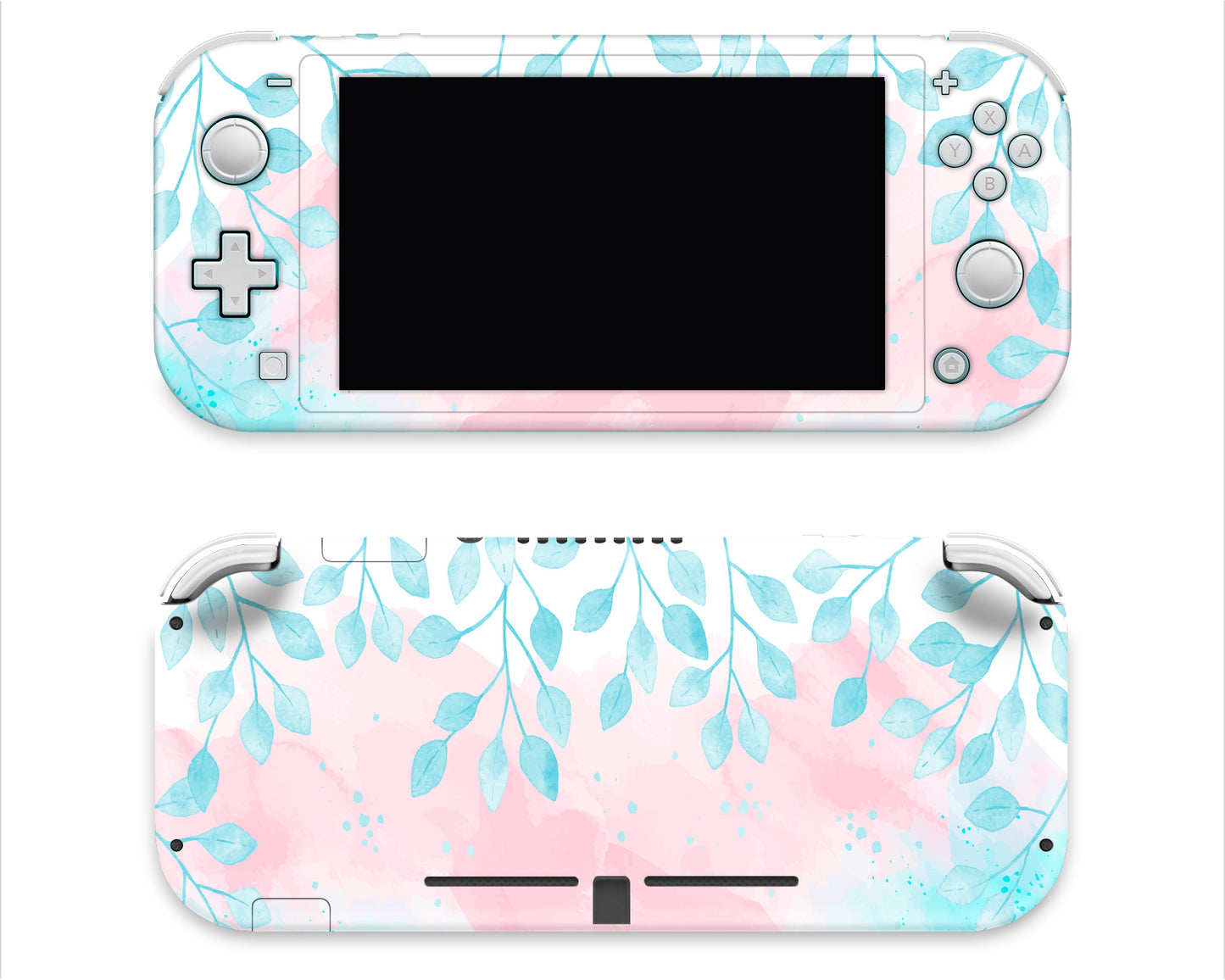 Watercolor Paint Turquoise Leaves 3M Premium Vinyl Skin/Wrap